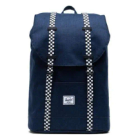 (100% ORIGINAL) Herschel Retreat Youth Backpack Blue Checker School Kids Teenage Bag Teenager Tas Ra