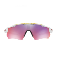 【Oakley】都會運動風格太陽眼鏡白框紫色炫彩鏡片(9208-5038)