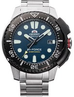 ORIENT 東方錶 M-Force 系列 機械 潛水錶(RA-AC0L07L)-45mm-藍面鋼帶【刷卡回饋 分期0利率】