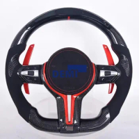 For Bmw F10 F30 E60 E90 E92 M3 M4 M5 M6 F80 X5m X6m Carbon Fiber Led Steering Wheel