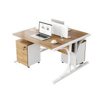 簡約現代辦公家具2人4人位職員辦公桌椅子組合員工電腦桌