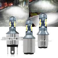 Motorcycle LED Headlight Bulb 8S Super Bright White H4 H6 P15D BA20D