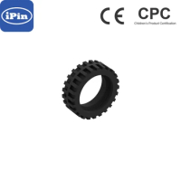 Part ID : 56898 Part Name: Tyre 43.2 x 14 Offset Tread Category : Wheels and Tyres Material : Plastic / TPR