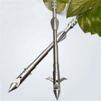 Fish Dart Stainless Steel Arrow Head Wolf Teeth Barb Strong Magnet Deepwater High-precision Hunting Tool for Slingshot Catapult