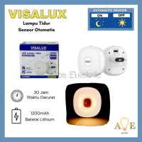 Lampu Tidur LED Sensor Cahaya VISALUX LED Emergency 1200 mAH VLT201WW