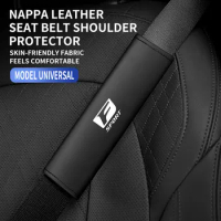 Car Styling Seat Belt Cover Leather Seatbelt Shoulder Strap Protector Pads For Lexus fsport car Accessories