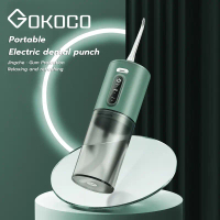 รุ่นใหม่  Water Flosser สมาร์ทไฟฟ้าปาก Irrigator น้ำไหมขัดฟัน 280 มล. ชาร์จ USB แบบพกพา