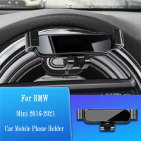 Car Mobile Phone Holder Air Vent Outlet Clip Stand GPS Gravity Navigation Bracket For Mini Cooper Countryman F54 F55 F56 F60