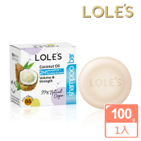 即期品【LOLE’S】專業頂級椰子油2合1洗髮潤髮餅 100g