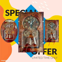 JUMBO PACKING KAYU Jam Dinding Kaligrafi Islami UK BESAR /50*37 & KOTAK UK 50*35 Modern