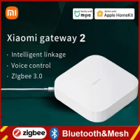 NEW Xiaomi Gateway 2 Zigbee 3.0 Smart Home Hub Intelligent Multi-mode Wifi 5GHz 2.4GHz Bluetooth Mesh Type-C Work with Mijia APP