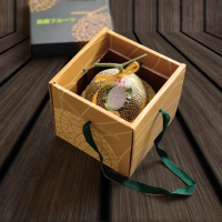 【果樹寶石】溫室卡蜜拉橘肉中顆哈密瓜1入禮盒x2盒（2-2.4斤/顆）(下單才採最新鮮 農場常溫直送)(中秋禮盒)