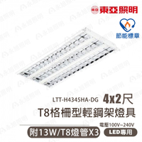 〖東亞/節標 預購品〗💡輕鋼架★LED 4尺X2尺 T8 13WX3 全電壓 節能標章〖永光燈飾〗 LTT-H4345HA-DG