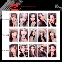 5Pcs/Kpop Idol Girl (G)I-DLE New Album Super Lady HD Photocards MiYeon Minnie SoYeon YuQi ShuHua Lomo Cards Fans Collection Gift