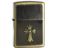 Zippo ZBT-5-25A / ZA-5-25A 日版 復古銅色立體十字架 - 防風打火機