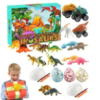 Advent Dinosaur Calendar 24 Days Dino Figurines Christmas Countdown Calendar Toy dinosaur blind box puzzle game for kids gift