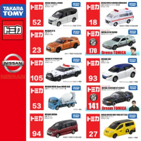 Takara Tomy Tomica Nissan Series GTR NOTE NV200 X-trail MARCH Serena Skyline Gt-r Fair LadyZ Roadstar Nv350 LEAF Diecast Car Toy
