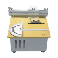 Table Saw Mini Precision Table Saws DIY Wood Working Lathe Polisher Drilling Machine for DIY Handmade Wooden Model Crafts