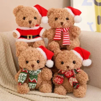 Christmas Teddy Bear Doll Christmas Decoration Accompany Comfort Doll Stuffed Animals