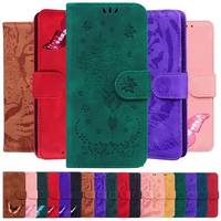 Butterfly Rose Tiger Embossing Flip Leather Case For Samsung Galaxy A51 A52 A52S A53 A54 Card Wallet Phone Book Cover Housing