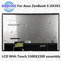 Original 13.9 inch B139KAN01.0 LCD LED touch screen assembly 3300X2200 for ASUS Zenbook S ux393 UX393EA UX393JA UX393FN