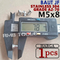 Baut JF M5x8 Stainless Steel 304 Obeng Plus Flat Head Tahan Karat M5