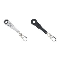 Rantai Kunci Sepana Ratchet, 10mm, Hadiah Mekanik, Saiz Padat, Kepala Fleksibel, Ratchet