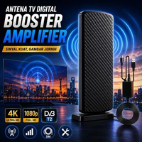 Antena TV Digital DVB-T2 Indoor Outdoor Booster Amplifier Penguat Sinyal Antena Jendela UHF VHF Kabe