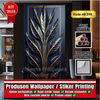 Jawara Wallpaper Dinding Stiker Bunga 3D Timbul AB598 –  Elegant, Vinyl Glossy, Lem Super Lengket