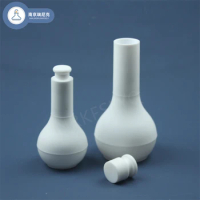 100ml laboratory fixed volume PTFE volumetric flask, resistant to strong acid and alkali
