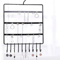 Jewelry Hooks Storage Hanging Organizer Earring Necklace Display Stand Space Saver