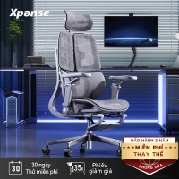 Xpanse X360 Ghế công thái học – Tựa lưng linh hoạt, đệm êm, tay vịn & tựa đầu chỉnh, chân thép chịu 