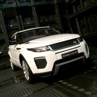 1:24 Range Rover Evoque SUV ล้อแม็กรถยนต์รุ่น D Iecast ของเล่นยานพาหนะออฟโรดโลหะรถรุ่นจำลองแสงเสียงของขวัญเด็ก