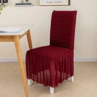 1pc Dining Table Backrest Cover Chair Cover for Living Room and Household Use European Style Chair Bubble Wrap Chair Cover