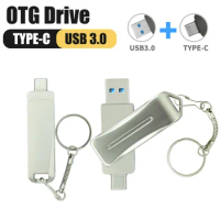 Hot sale TYPE C OTG 3.0USB Flash Drive 128GB Metal waterproof Memory Stick Pendrive 64GB Business gift USB Pen Drive 32GB