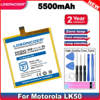 LOSONCOER 5500mAh LK50 Battery For Motorola Moto G60S XT2133 Mobile Phone Battery
