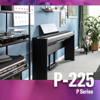 『YAMAHA 山葉』標準88鍵P系列精巧型數位鋼琴 P-225黑色套裝款 / 公司貨保固