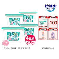 【妙管家 買4送2】8倍濃洗衣球-純淨清香-共6盒/300顆(抗菌/除臭/去漬)