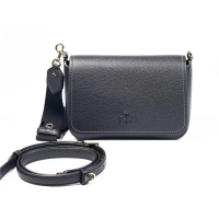 【TORY BURCH】專櫃經典款 Thea系列防刮皮革側背/斜背兩用包(側背包 斜背包 黑色)