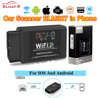 V1.5 WIFI ELM327 car code reader in Phone Android/IOS ODB2 error codes move by phone free APP OBD2 mini car scanner wifi elm327