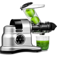 Juicer Machines, AMZCHEF 3" Wide Chute Slow juicer, High Nutrition Juicer Slow Masticating with 2-Speed Modes &amp; Reverse Function