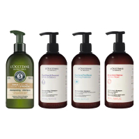 【歐舒丹】草本洗髮乳500ml 2入組(多款任選 國際航空版 強韌/修護/平衡/淨涼洗髮精)
