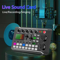 Amplifier Computer Sound Adapter Sound Card PC Live Voice Mix Console Amplifier Mixer Bluetooth-Compatible