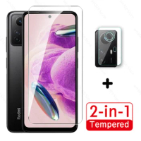 2in1 Tempered Glass For Xiaomi Redmi Note 12S 4G Camera Screen Protector Radmi Note12 S S12 Note12S 2303CRA44A Protective Film