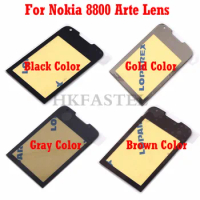 HKFASTEL high quality LCD Mirror For Nokia 8800A 8800 Arte Gold Sapphire Arte Mirror Display Screen Lens Protective Glass + Glue