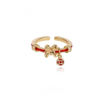 2025 Ready Stock Get Rich Soon Ring for Women Light Luxury Niche Design High-end Index Finger Ring E