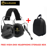 EARMOR-M32 MOD4 Tactical Shooting Noise Reduction Earmuffs/Military Aviation Communication Hearing Protection Headphones