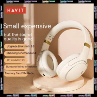 Havit H630bt Headset Wireless Bluetooth Headphone Tws Earbuds Over-ear Head Set Man/girl Music Gaming Laptop Pc Noise Reduction