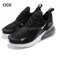 Nike 慢跑鞋 Air Max 270 GS 大童 女鞋 黑 白 大氣墊 厚底 運動鞋 943345-001