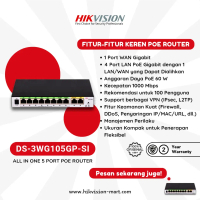HIKVISION POE AC ROUTER 5 PORT